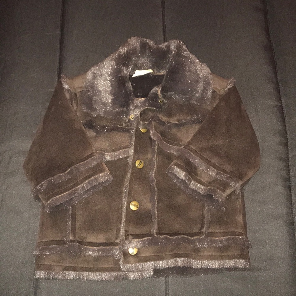 TODOR Polyester and Suede Jacket